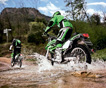 Мотоцикл Kawasaki KLX в действии