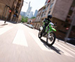 Мотоцикл Kawasaki KLX в действии